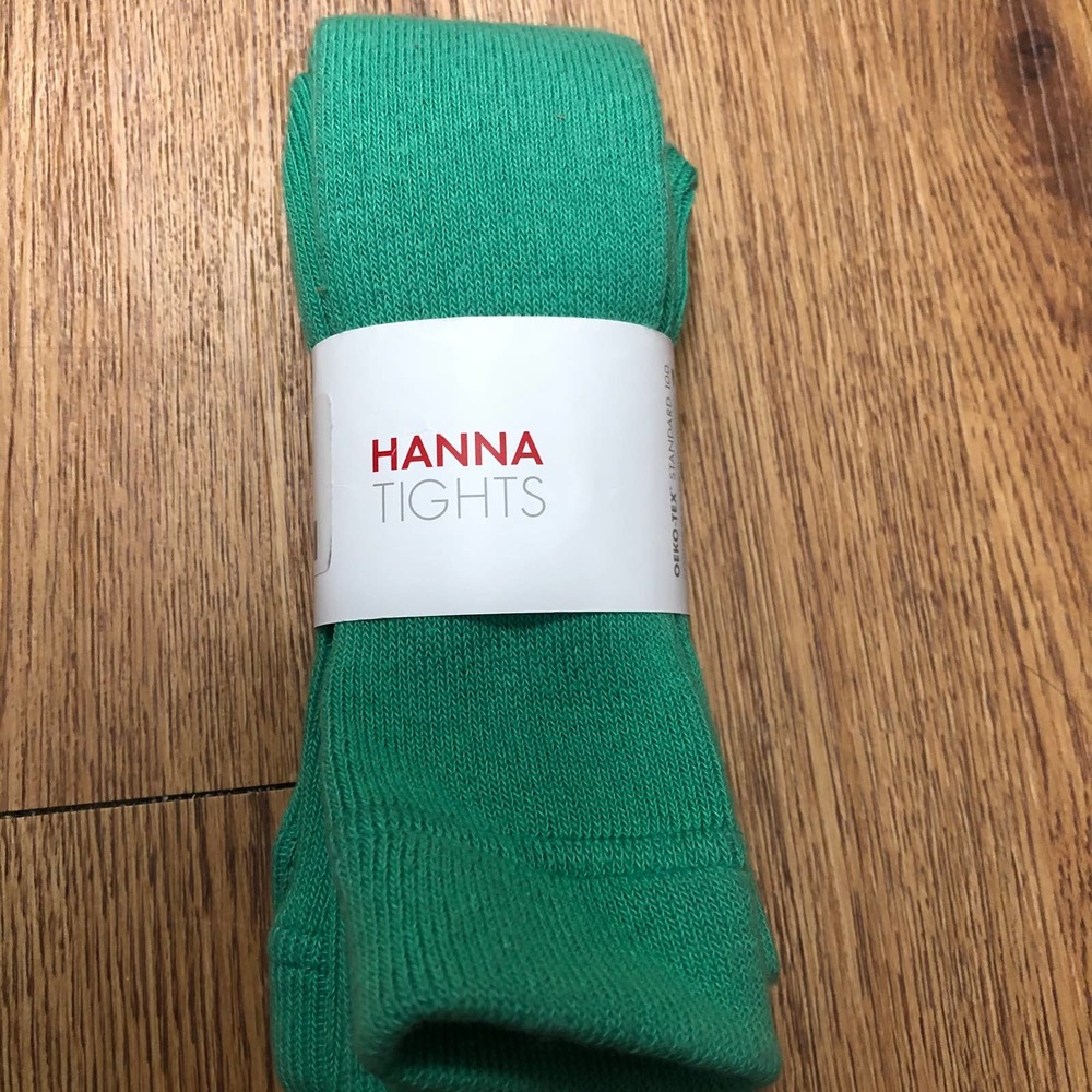 Hanna Andersson Green Ankle Tights 150cm
